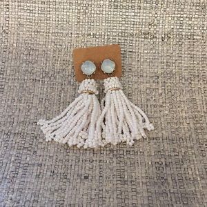 White Dangle Earring